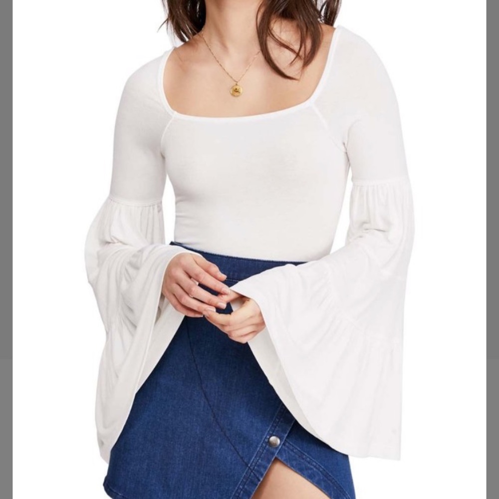Free people bell sleeve blouse